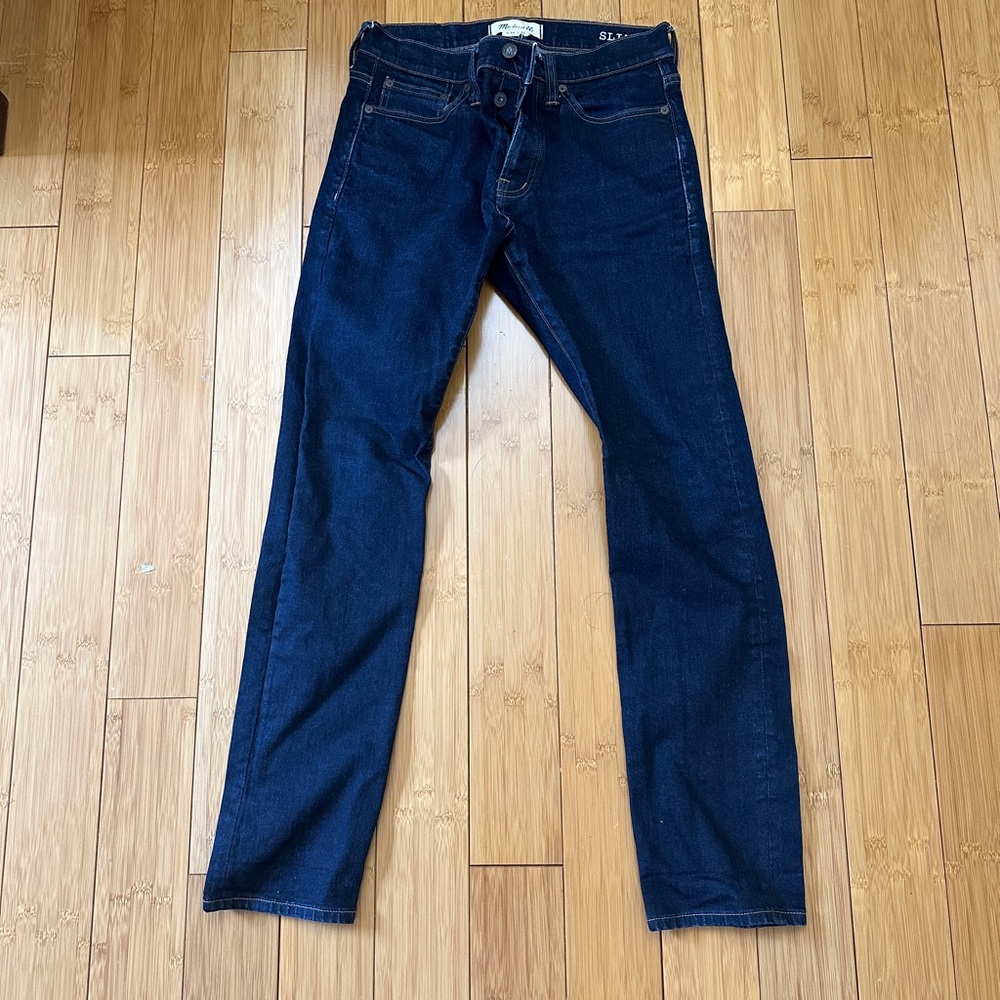 Madewell Men's Dark Blue Slim Jeans